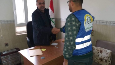 لقاء فريق منظمة اليوم الجديد للتنمية وإعادة الإعمار مع السيد غزوان الداودي رئيس لجنة حقوق الانسان